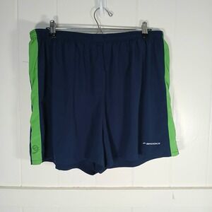 Brooks Running Shorts Mens XL Blue Green Equilibrium Technology Athletic Lined